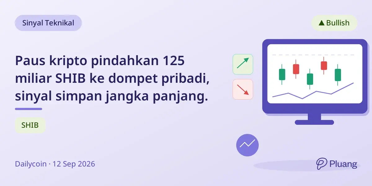 Paus kripto pindahkan 125 miliar SHIB ke dompet pribadi, sinyal simpan jangka panjang.