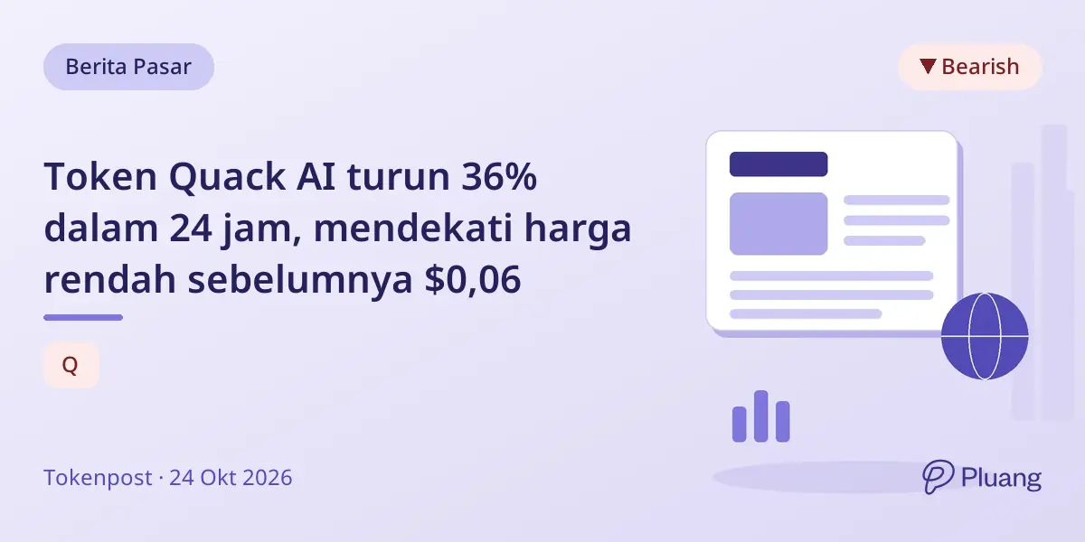 Token Quack AI turun 36% dalam 24 jam, mendekati harga rendah sebelumnya $0,06