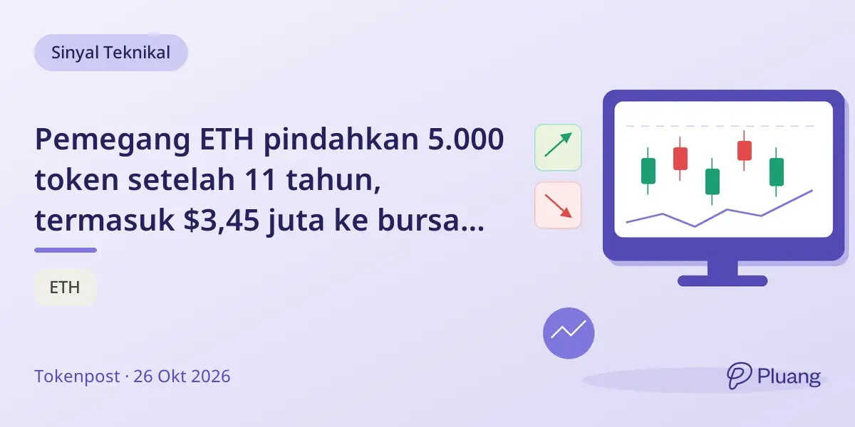 Pemegang ETH pindahkan 5.000 token setelah 11 tahun, termasuk $3,45 juta ke bursa dari ICO 2015