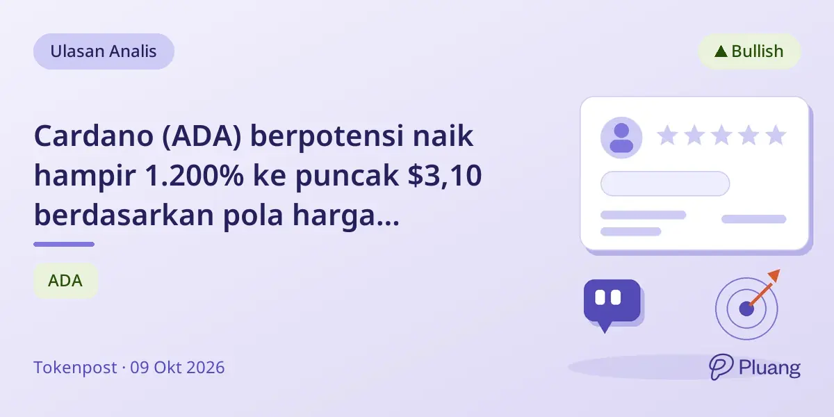 Cardano (ADA) berpotensi naik hampir 1.200% ke puncak $3,10 berdasarkan pola harga historis.
