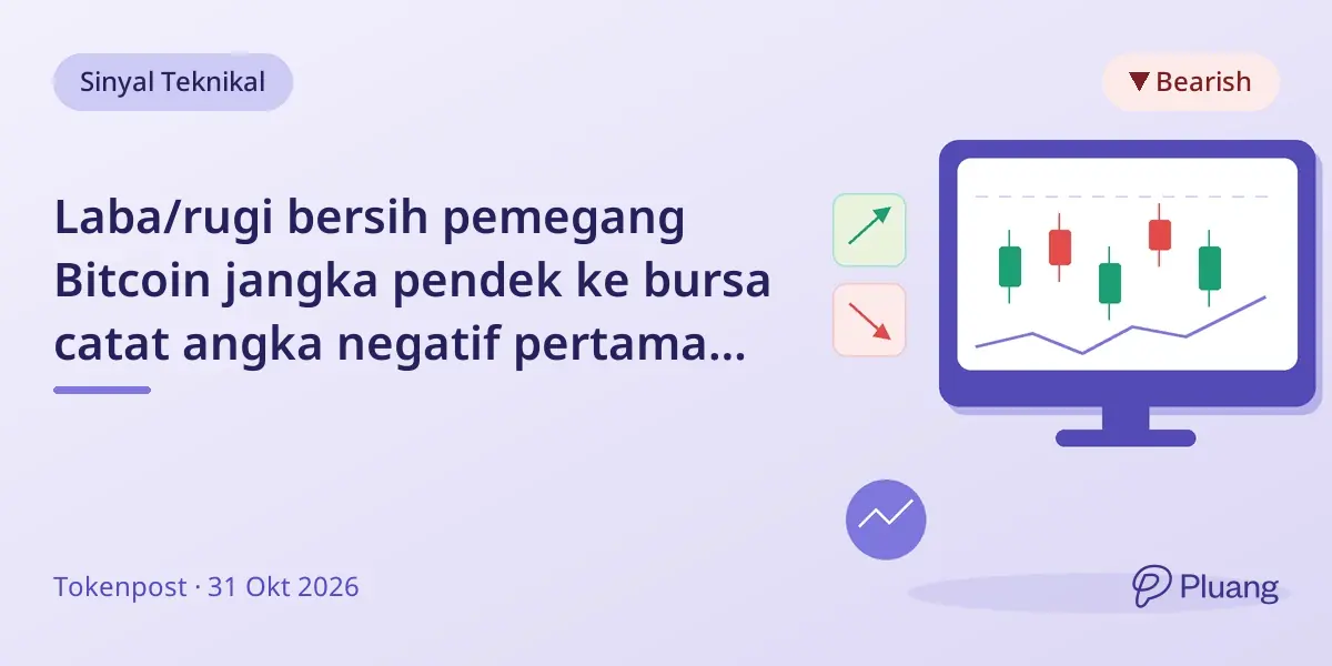 Laba/rugi bersih pemegang Bitcoin jangka pendek ke bursa catat angka negatif pertama sejak Agustus.