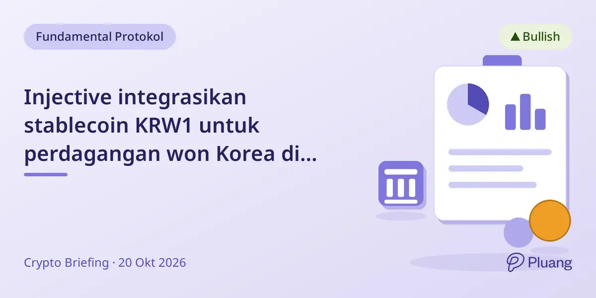 Injective integrasikan stablecoin KRW1 untuk perdagangan won Korea di ekosistem aset nyata mereka.