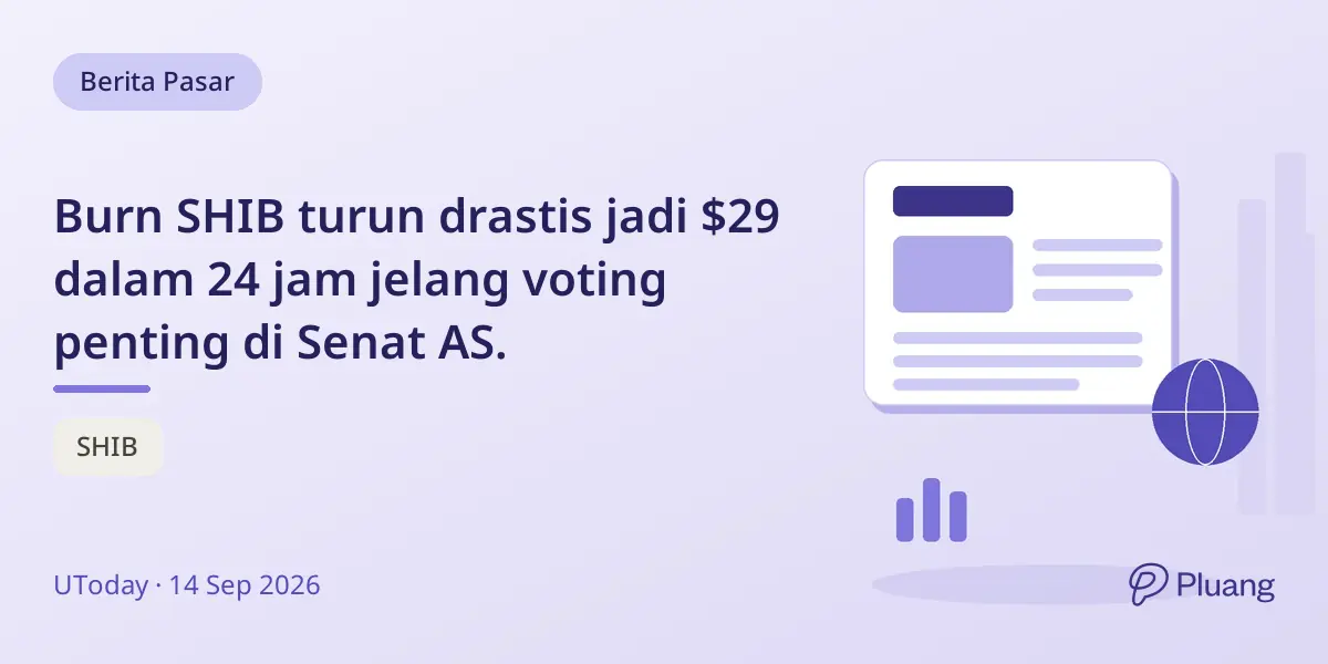 Burn SHIB turun drastis jadi $29 dalam 24 jam jelang voting penting di Senat AS.