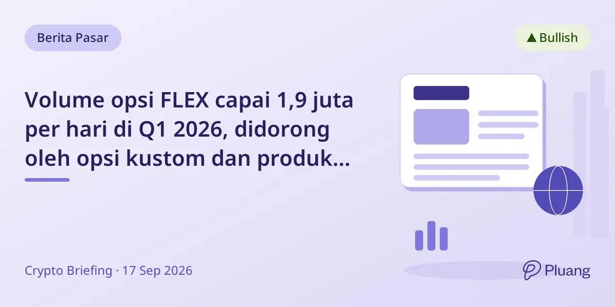 Volume opsi FLEX capai 1,9 juta per hari di Q1 2026, didorong oleh opsi kustom dan produk ETF Bitcoin.