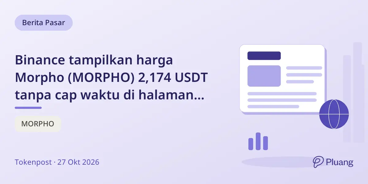Binance tampilkan harga Morpho (MORPHO) 2,174 USDT tanpa cap waktu di halaman spot