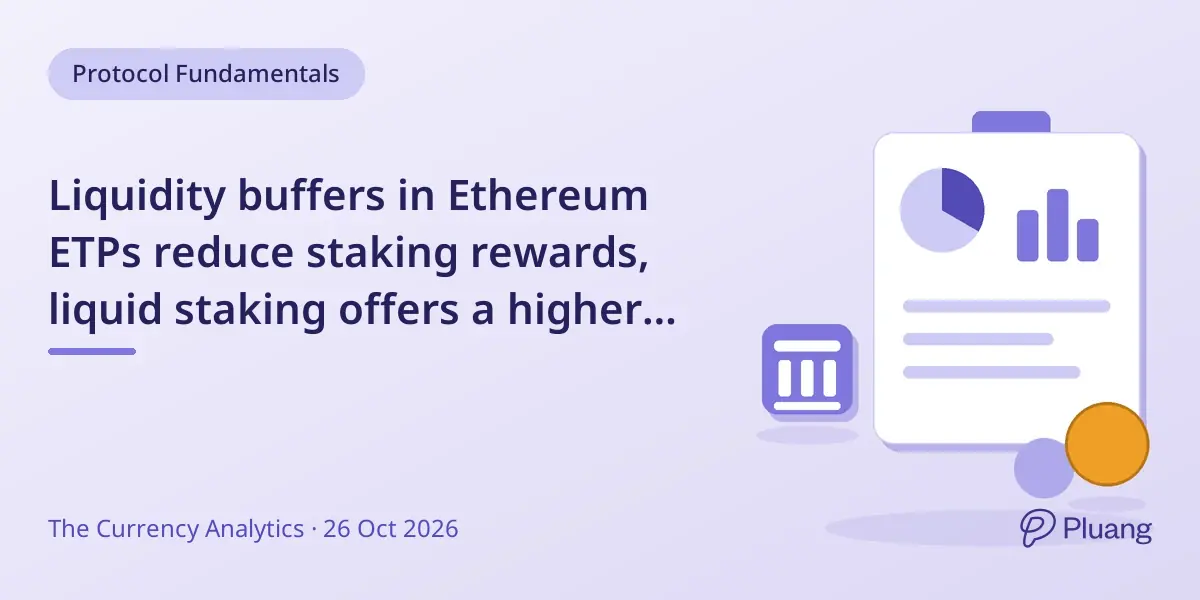 Liquidity buffers in Ethereum ETPs reduce staking rewards, liquid staking offers a higher yield alternative.