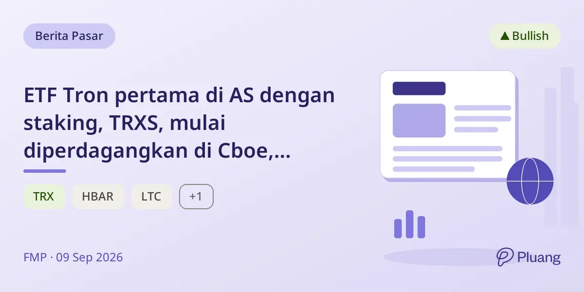 ETF Tron pertama di AS dengan staking, TRXS, mulai diperdagangkan di Cboe, tawarkan eksposur kripto baru.