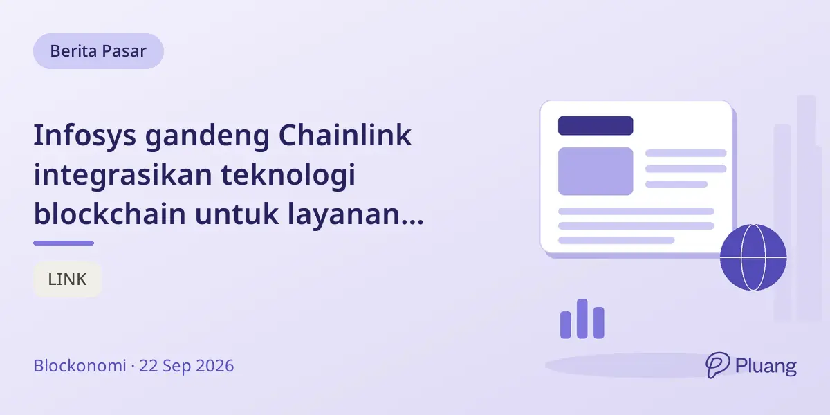 Infosys gandeng Chainlink integrasikan teknologi blockchain untuk layanan keuangan, belum ada detail implementasi