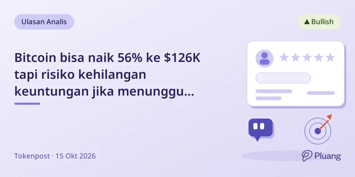 Bitcoin bisa naik 56% ke $126K tapi risiko kehilangan keuntungan jika menunggu turun ke $75K, kata analis.