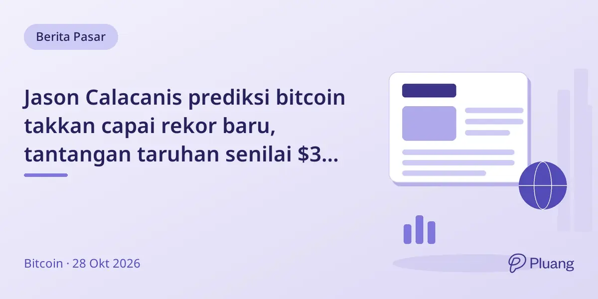 Jason Calacanis prediksi bitcoin takkan capai rekor baru, tantangan taruhan senilai $3 juta muncul.