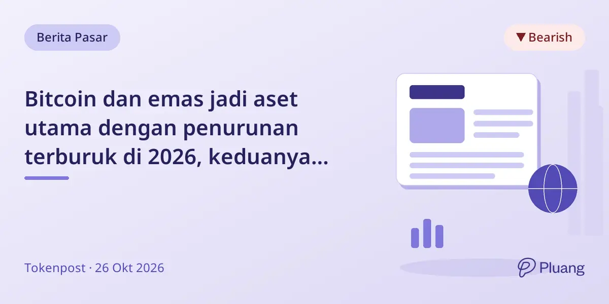Bitcoin dan emas jadi aset utama dengan penurunan terburuk di 2026, keduanya turun lebih dari 7%.