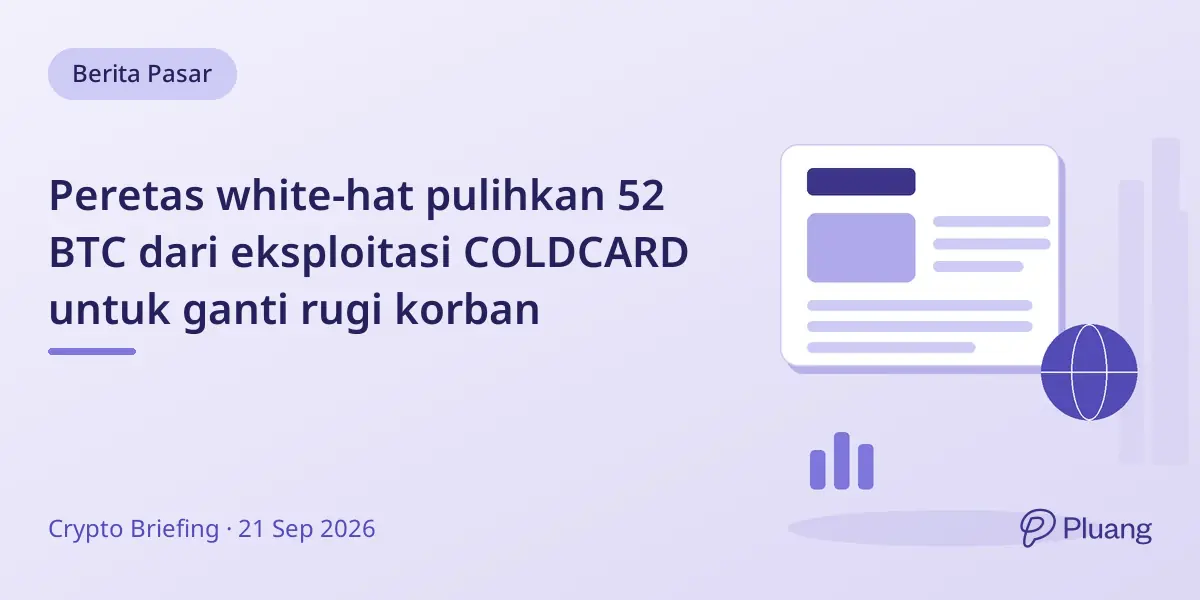 Peretas white-hat pulihkan 52 BTC dari eksploitasi COLDCARD untuk ganti rugi korban