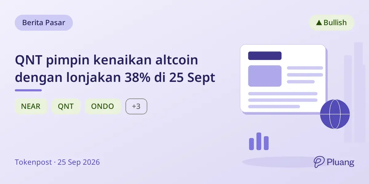 QNT pimpin kenaikan altcoin dengan lonjakan 38% di 25 Sept