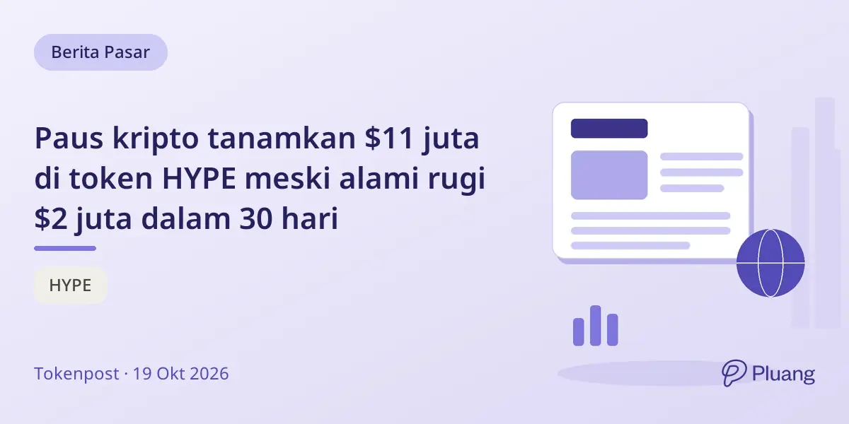 Paus kripto tanamkan $11 juta di token HYPE meski alami rugi $2 juta dalam 30 hari