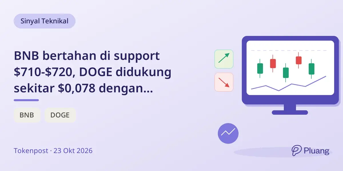 BNB bertahan di support $710-$720, DOGE didukung sekitar $0,078 dengan resistance di depan.