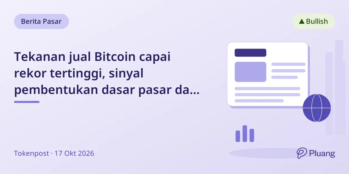 Tekanan jual Bitcoin capai rekor tertinggi, sinyal pembentukan dasar pasar dan konsolidasi sebelum kenaikan.