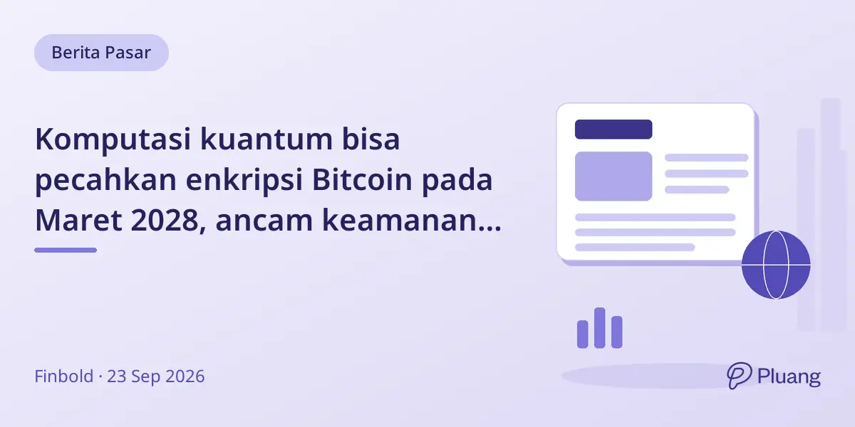 Komputasi kuantum bisa pecahkan enkripsi Bitcoin pada Maret 2028, ancam keamanan kripto.