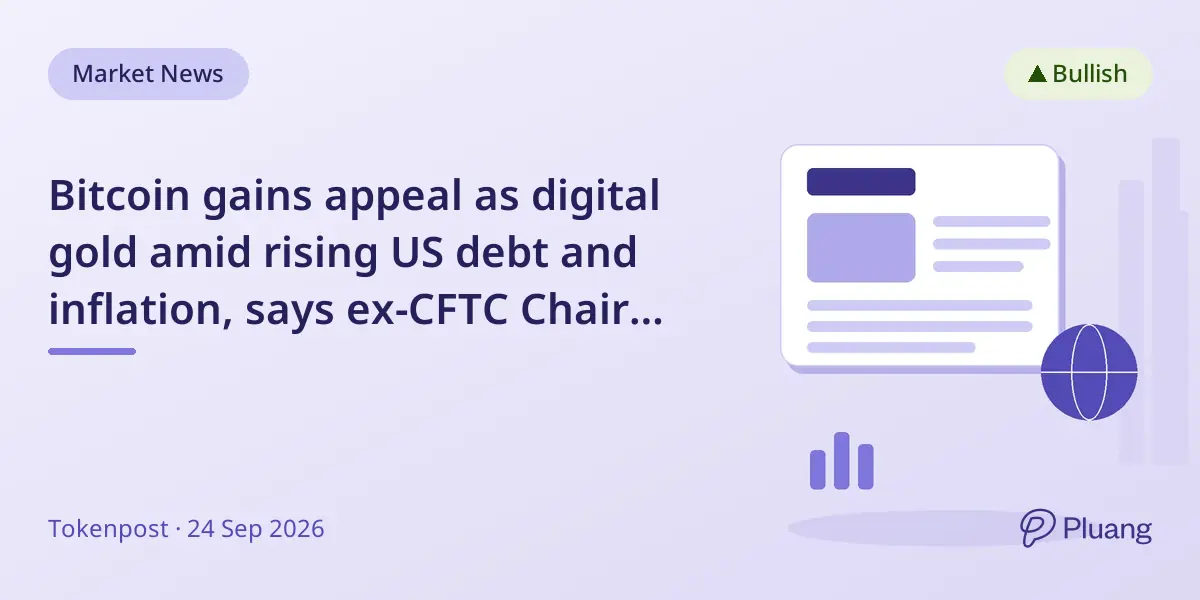 Bitcoin gains appeal as digital gold amid rising US debt and inflation, says ex-CFTC Chair Giancarlo