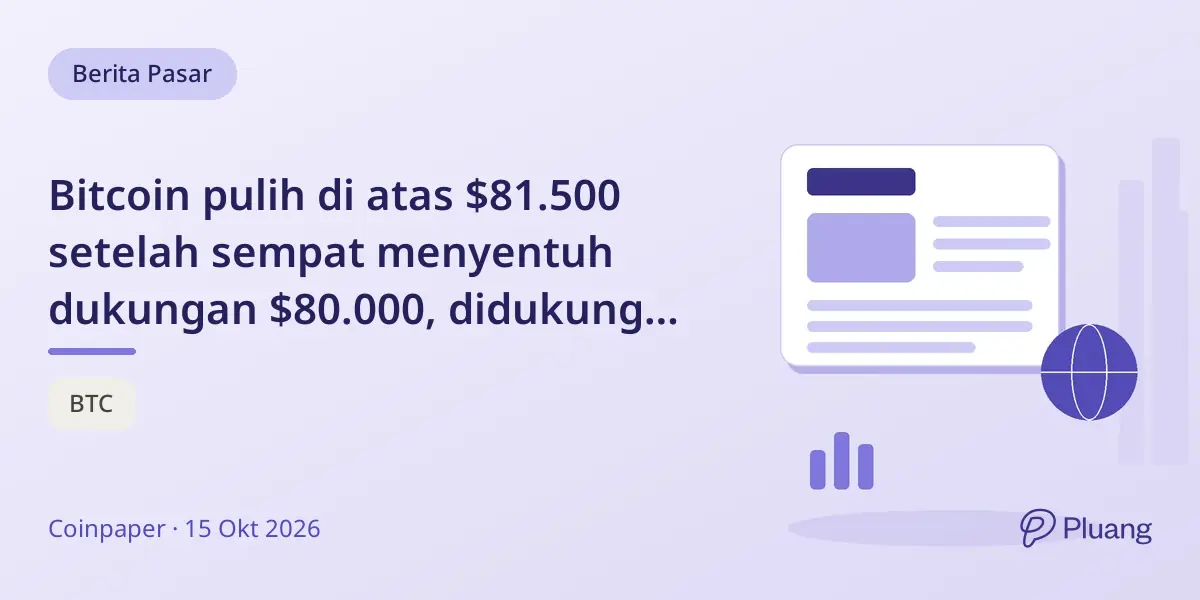 Bitcoin pulih di atas $81.500 setelah sempat menyentuh dukungan $80.000, didukung penurunan imbal hasil Treasury dan dolar lemah.