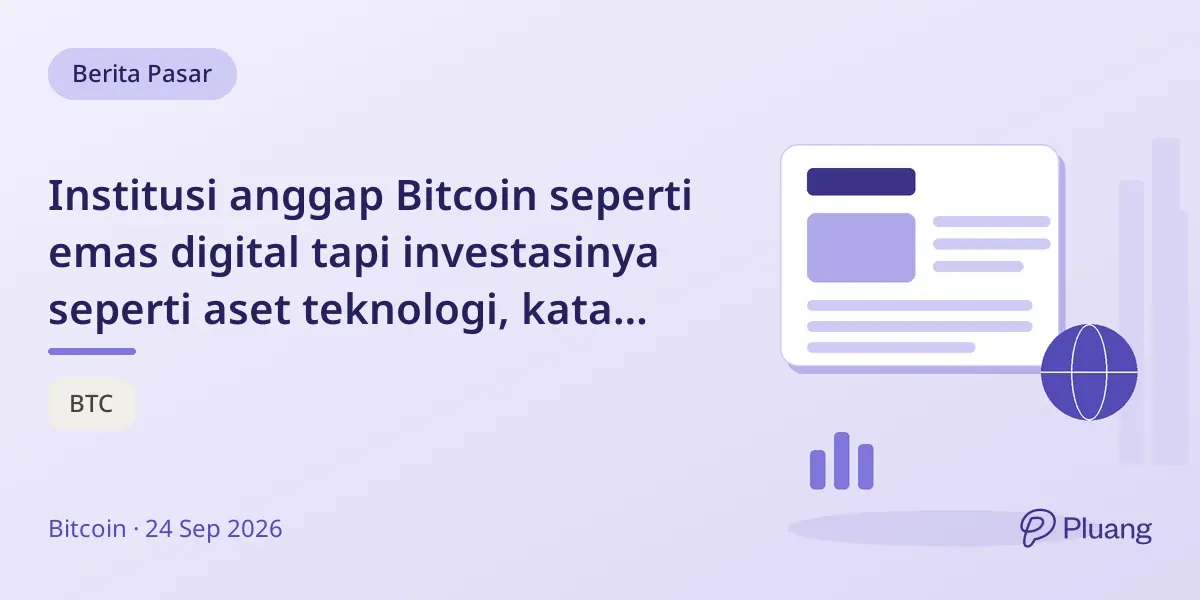 Institusi anggap Bitcoin seperti emas digital tapi investasinya seperti aset teknologi, kata survei Bitwise.
