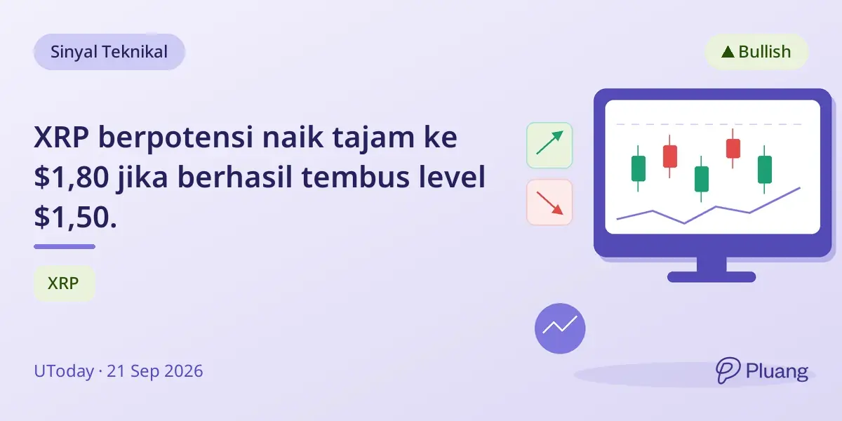 XRP berpotensi naik tajam ke $1,80 jika berhasil tembus level $1,50.