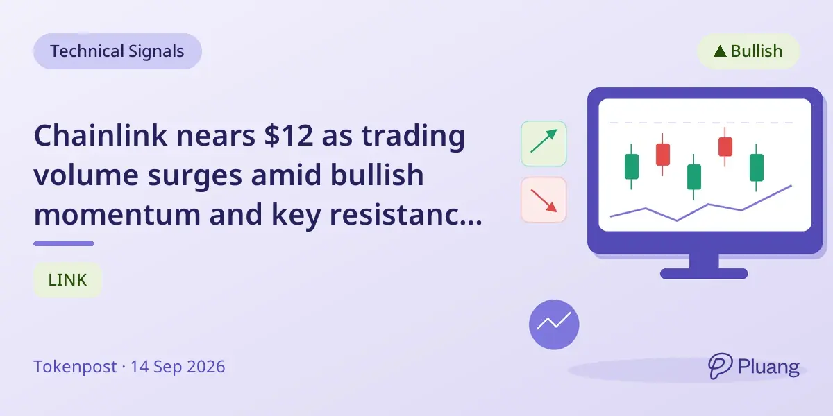 Chainlink nears $12 as trading volume surges amid bullish momentum and key resistance test.