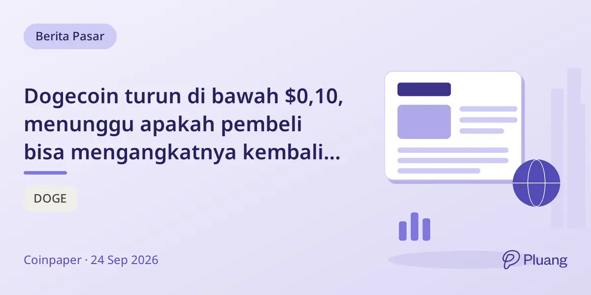 Dogecoin turun di bawah $0,10, menunggu apakah pembeli bisa mengangkatnya kembali di tengah jual besar kripto.