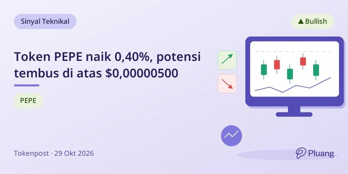 Token PEPE naik 0,40%, potensi tembus di atas $0,00000500
