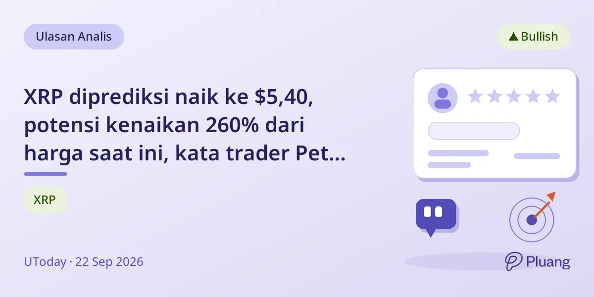 XRP diprediksi naik ke $5,40, potensi kenaikan 260% dari harga saat ini, kata trader Peter Brandt.