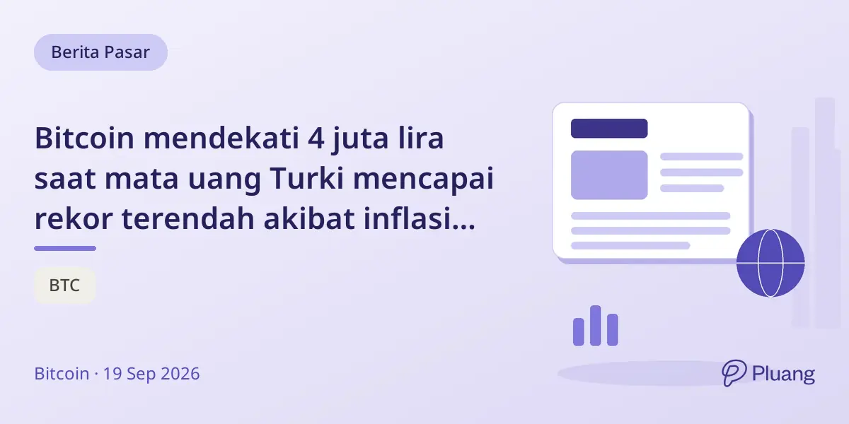 Bitcoin mendekati 4 juta lira saat mata uang Turki mencapai rekor terendah akibat inflasi tinggi.