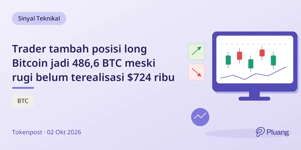 Trader tambah posisi long Bitcoin jadi 486,6 BTC meski rugi belum terealisasi $724 ribu