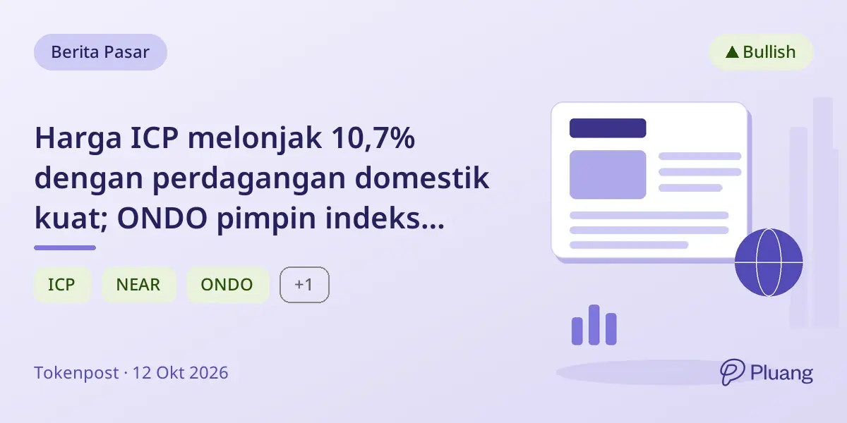 Harga ICP melonjak 10,7% dengan perdagangan domestik kuat; ONDO pimpin indeks minat kripto Korea.