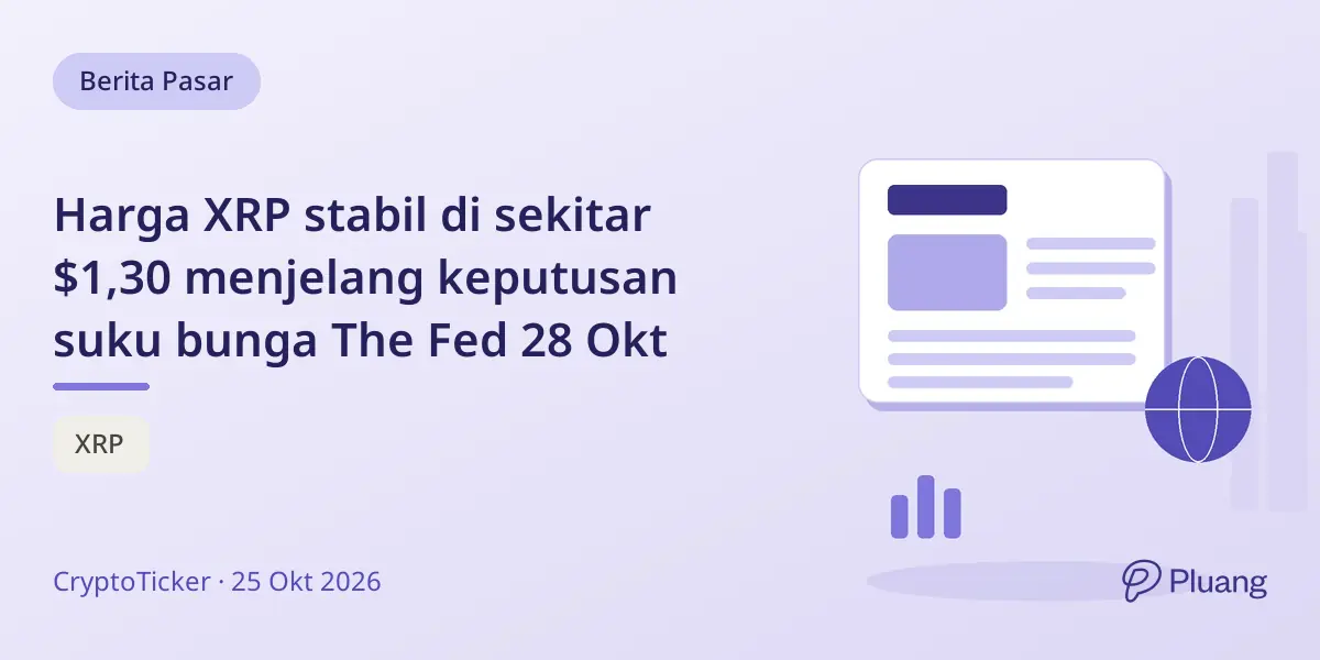 Harga XRP stabil di sekitar $1,30 menjelang keputusan suku bunga The Fed 28 Okt