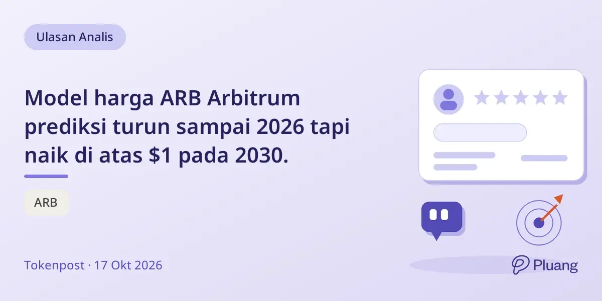 Model harga ARB Arbitrum prediksi turun sampai 2026 tapi naik di atas $1 pada 2030.