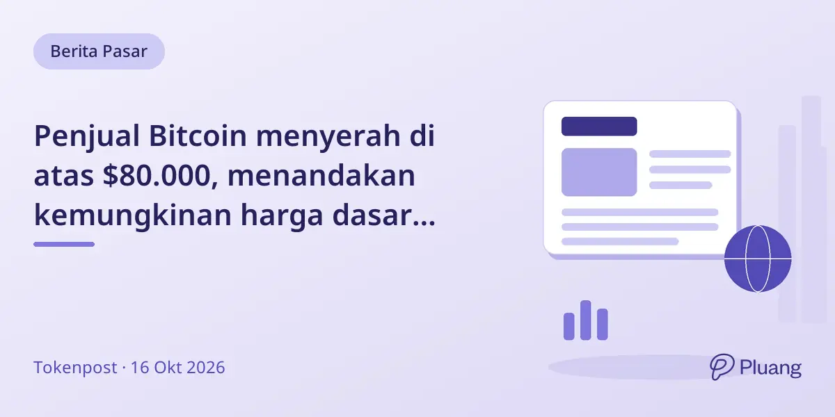Penjual Bitcoin menyerah di atas $80.000, menandakan kemungkinan harga dasar setelah penurunan terakhir.
