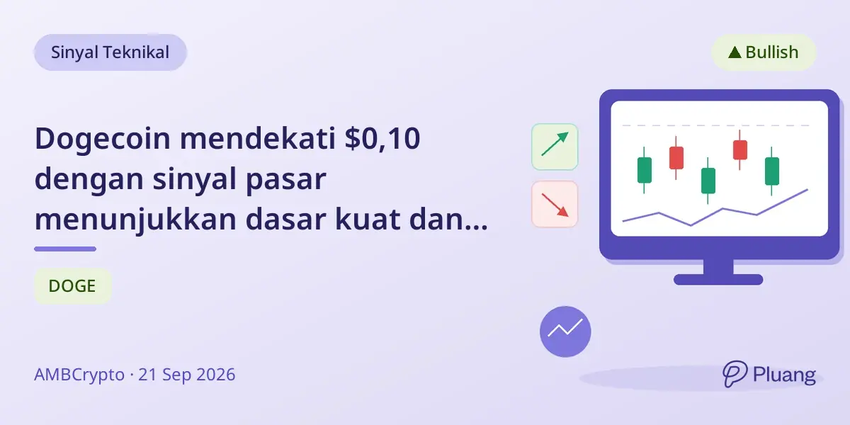 Dogecoin mendekati $0,10 dengan sinyal pasar menunjukkan dasar kuat dan potensi kenaikan.