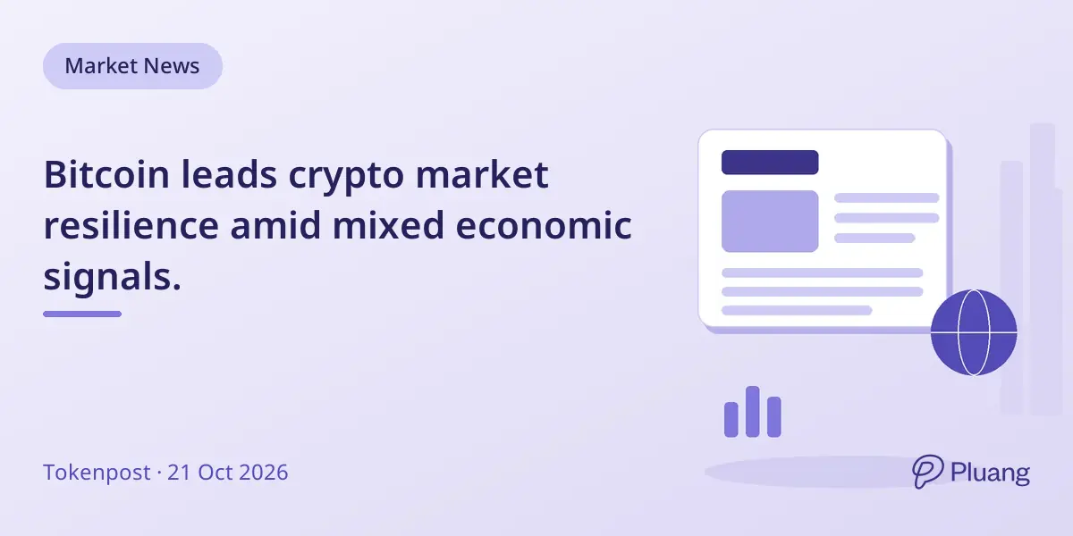 Bitcoin leads crypto market resilience amid mixed economic signals.