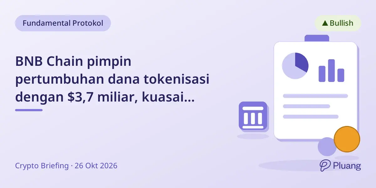 BNB Chain pimpin pertumbuhan dana tokenisasi dengan $3,7 miliar, kuasai saham dan ETF token.