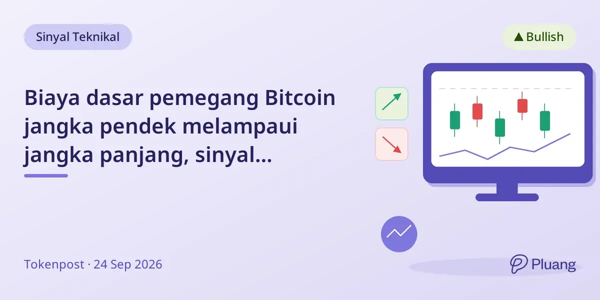 Biaya dasar pemegang Bitcoin jangka pendek melampaui jangka panjang, sinyal konfirmasi pasar bullish langka.