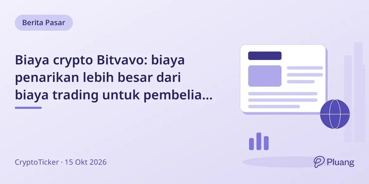 Biaya crypto Bitvavo: biaya penarikan lebih besar dari biaya trading untuk pembelian kecil.