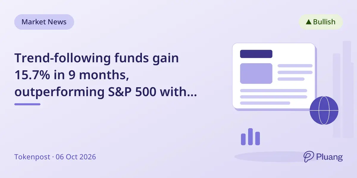 Trend-following funds gain 15.7% in 9 months, outperforming S&P 500 with smart bets on bonds, oil, and currencies