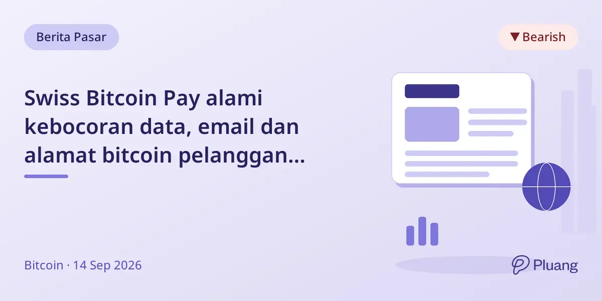 Swiss Bitcoin Pay alami kebocoran data, email dan alamat bitcoin pelanggan terekspos, server offline untuk investigasi.
