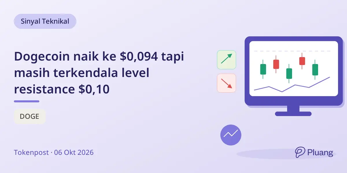Dogecoin naik ke $0,094 tapi masih terkendala level resistance $0,10