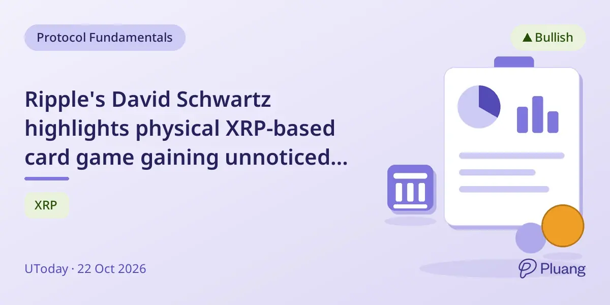 Ripple's David Schwartz highlights physical XRP-based card game gaining unnoticed traction.