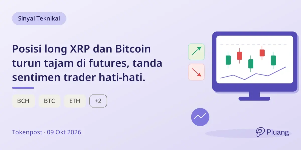 Posisi long XRP dan Bitcoin turun tajam di futures, tanda sentimen trader hati-hati.