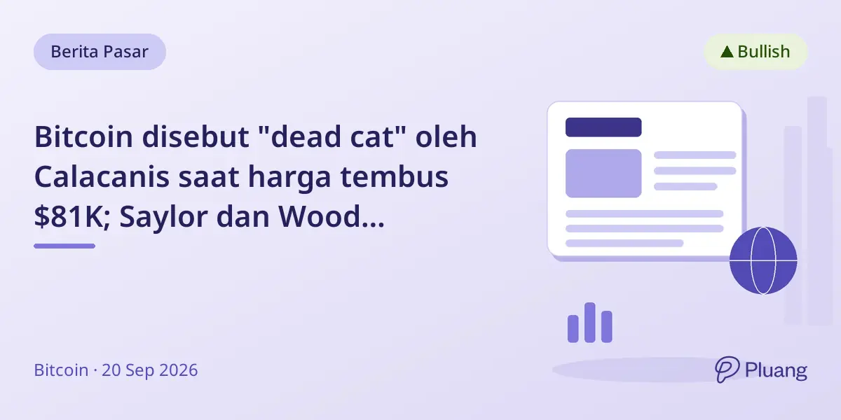 Bitcoin disebut "dead cat" oleh Calacanis saat harga tembus $81K; Saylor dan Wood membela nilainya.