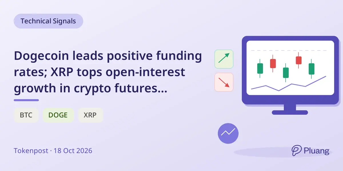 Dogecoin leads positive funding rates; XRP tops open-interest growth in crypto futures snapshot