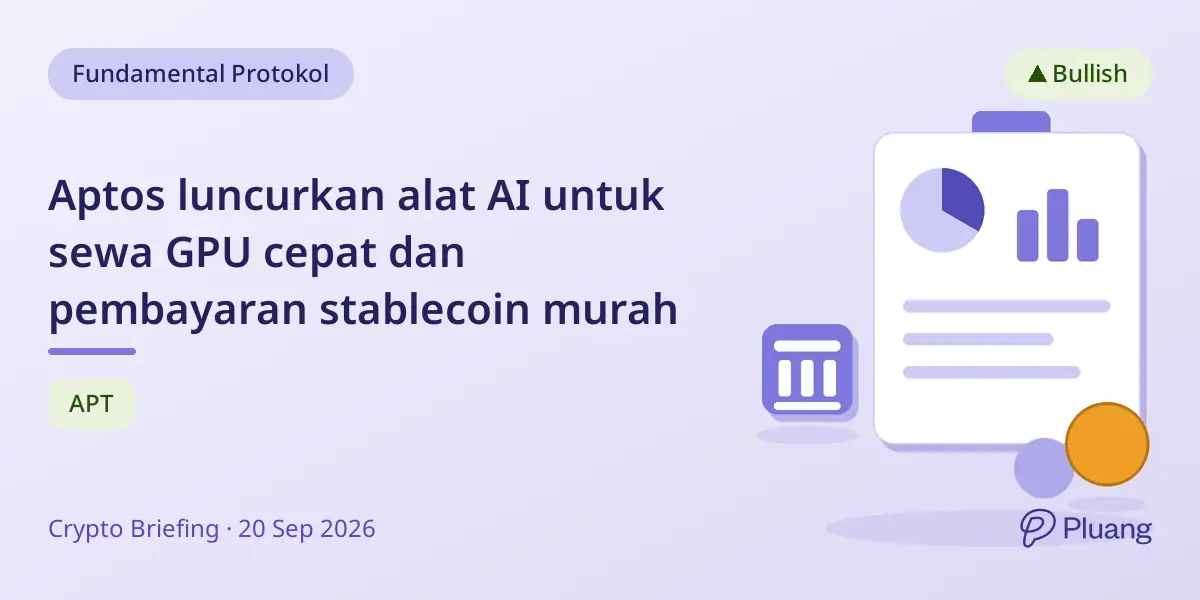 Aptos luncurkan alat AI untuk sewa GPU cepat dan pembayaran stablecoin murah