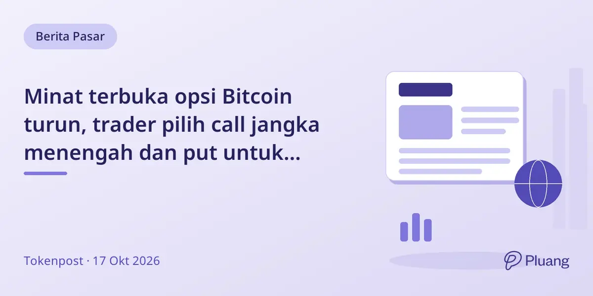Minat terbuka opsi Bitcoin turun, trader pilih call jangka menengah dan put untuk proteksi jangka pendek.