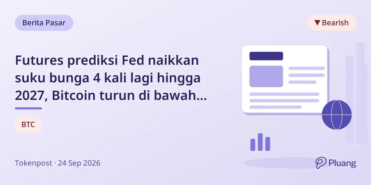 Futures prediksi Fed naikkan suku bunga 4 kali lagi hingga 2027, Bitcoin turun di bawah $83.000